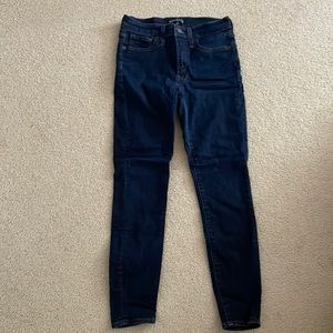 JCrew dark wash skinny jeans (size 28)